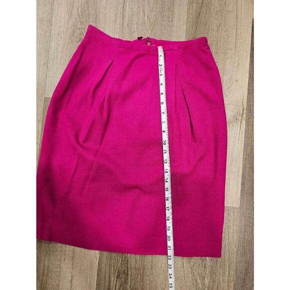 Valerie Stevens Barbie Pink Vintage Wool Skirt size Small - Picture 7 of 9
